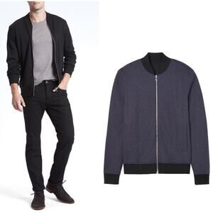 Banana Republic Reversible Luxury-Touch Bomber Large